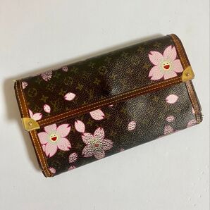 ルイヴィトン モノグラム VUITTON 財布 村上隆 チェリー