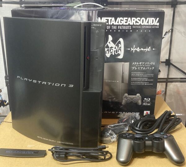 【本体のみ】SONY PlayStation3 MGS4 オリジナルカラーモデル 鋼 ソニー PS3 メタルギアソリッド4