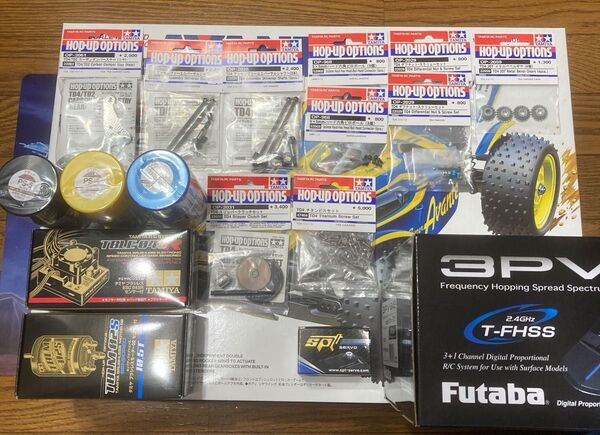 TAMIYA TD4スーパーアバンテ TD4オプションパーツ Futaba 3PV & R314SB-E×1 SPT4412LV