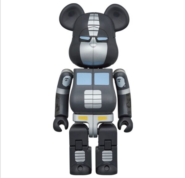 BE@RBRICK × TRANSFORMERS OPTIMUS PRIME BAPE (R) BLACK ベアブリック