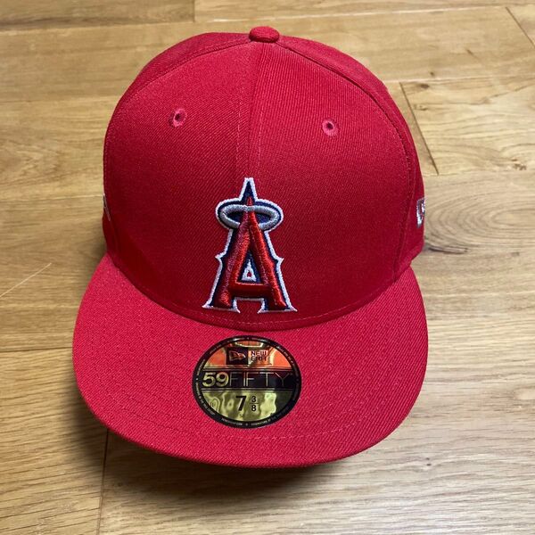 New Era ロサンゼルス・エンゼルス キャップ 7 3/8 レッド
