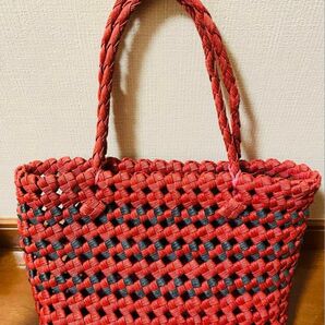 ハンドメイドカゴバッグ