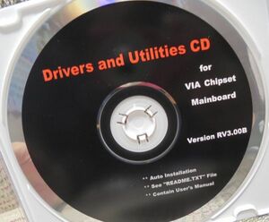 Drivers and Utilities CD for VIA Chipset Mainboard　Ver RV3.00B（マザーボード ドライバーCD）(b)