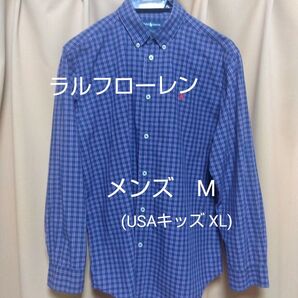 POLO RALPH LAUREN ポロ ラルフローレン ボタンダウンシャツ チェック柄 ネイビー