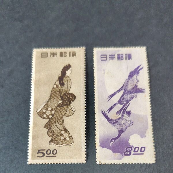 1948年49年 切手趣味週間 大人気2種セット
