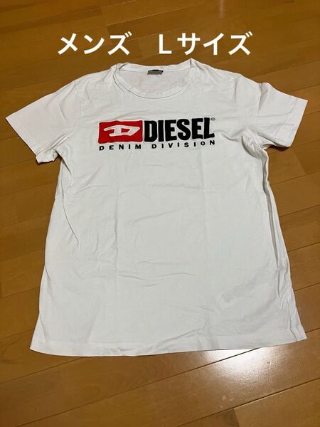 DIESEL Tシャツ メンズ ホワイト Lサイズ