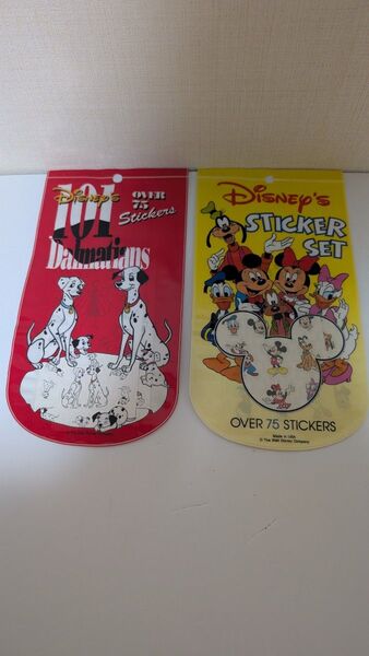 ディズニーワールド ステッカーセット『101匹わんちゃん』『ミッキーマウスとその仲間たち』