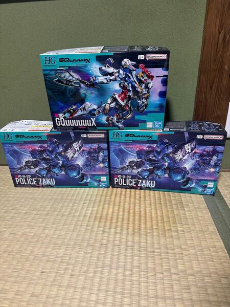 HG GQuuuuuuX、HG 軍警ザク、ジークアクス、3つセット 機動戦士Gundam ガンプラ