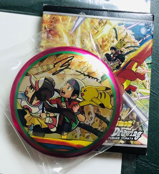ポケットモンスター 缶バッジ Pokemon EX Drawing ポケモンセンター 村田雄介
