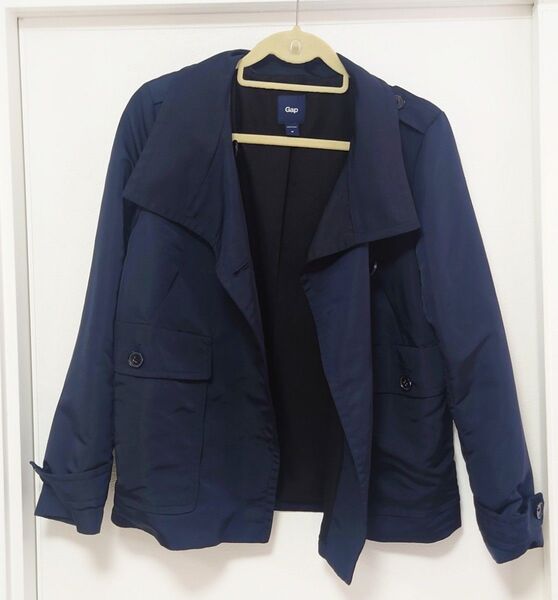 GAP ネイビー ショートトレンチコート スプリングコート ジャケット