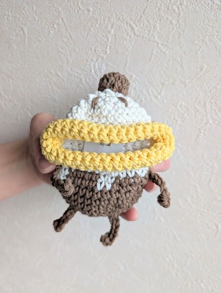 リトルモンスターキーケース 手編み かぎ針編み ハンドメイド キーケース 小物入れ アイスクリームみたいなリトルモンスター