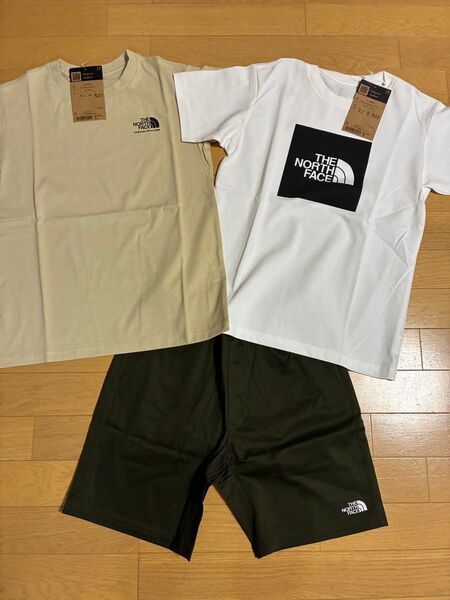 新品 ノースフェイス 150cm 半袖Tシャツ キッズ 短パン セット ショートパンツ ハーフパンツ トップス 上下セット