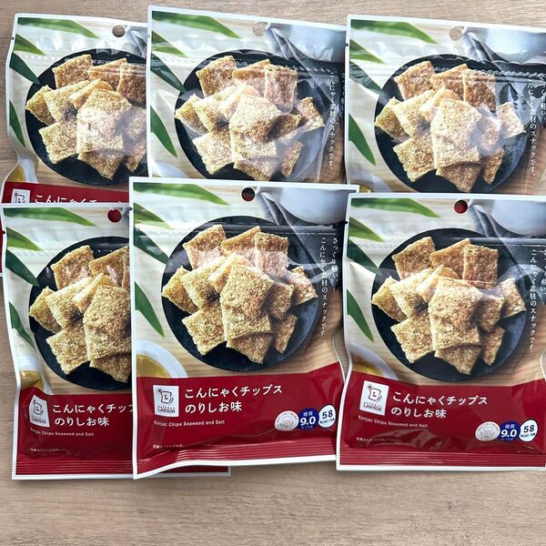 【販路限定品】ダイシンフーズ こんにゃくチップス のりしお味 15g×6袋