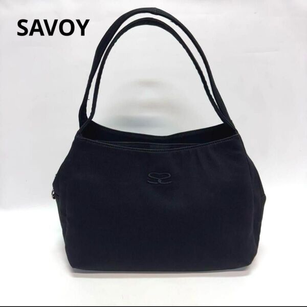 SAVOY サボイ ハンドバッグ ブラック キャンパス ミニトート