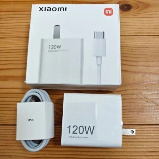 Xiaomi 120W 充電器 USBケーブル付き