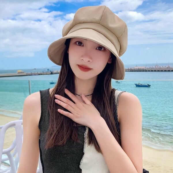 つば広帽子 UVカット 紫外線対策 日焼け防止 日焼け対策 帽子 韓国 ハット 小顔効果 バケットハット