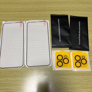 iPhone 15 Pro Maxガラスフィルム 2枚 カメラフィルム 2枚