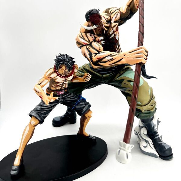 白ひげ&エース リペイントフィギュア二次元彩色