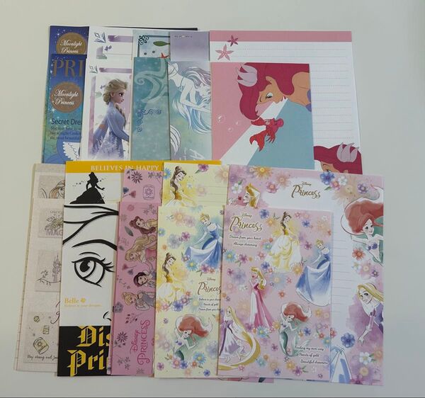 おすそ分けレターセットキャラクター10セットディズニープリンセス