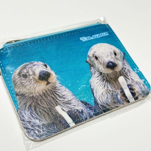 新品 鳥羽水族館 ラッコ メイちゃん キラちゃん パスケース 定期入れ 小銭入れ