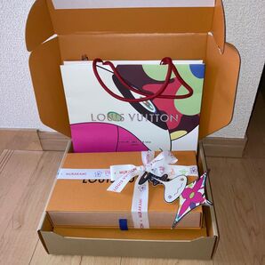 LOUIS VUITTON ルイヴィトン × 村上隆 ショッパー、チャーム付き、リボンギフトボックス