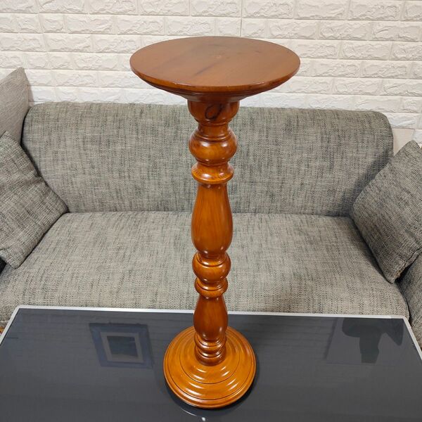 Turned Pedestal / アンティーク ターニングレッグ フラワースタンド 花台