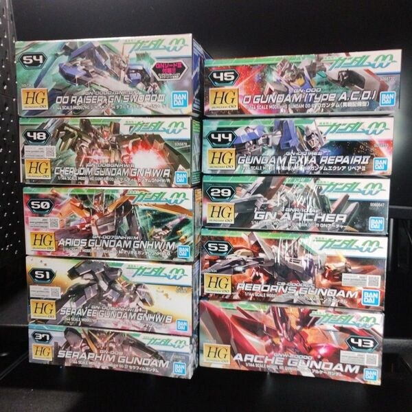 未開封新品 HG 1/144 ガンダムOOセカンドシーズンより登場機体 合計10個セット
