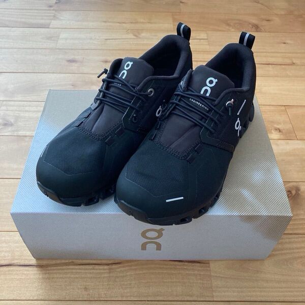 【訳あり品】 On オン Cloud5 Waterproof All Black 靴 スニーカー 23.5cm