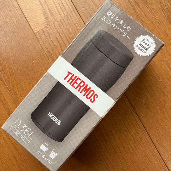 サーモス THERMOS JOL-360 真空断熱ケータイタンブラー 0.36L 未使用品 ブラウンブラック BWBK