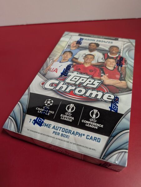2024−25 Topps Chrome UEFA Club Competitions Soccer Hobby 新品未開封箱 ③