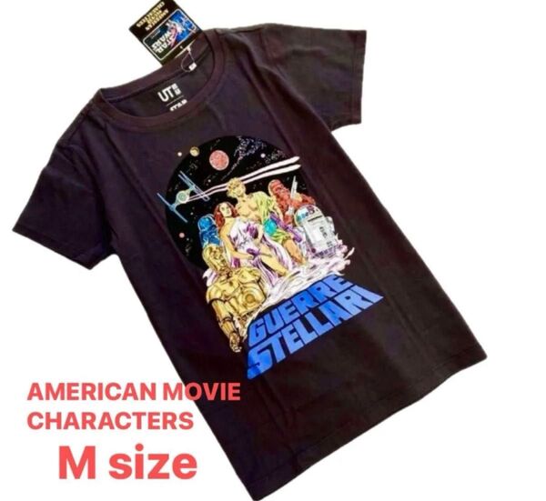 完売品/レア/タグ付【ユニクロ】UT/アメリカンムービーグラフィックT/スターウォーズ/レディース/M/2014/Tシャツ