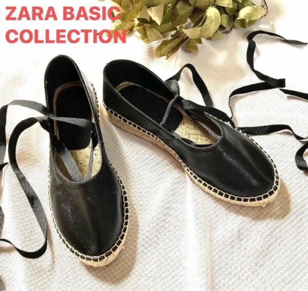 【ザラベーシックコレクション/ZARA BASIC COLLECTION】編み上げサンダル/レースアップシューズ/エスパドリーユ