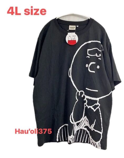 新品タグ付【スヌーピー/チャーリーブラウン】4Lサイズ/SNOOPY/Tシャツ メンズ BIGTシャツ/大きいサイズ /ピーナッツ
