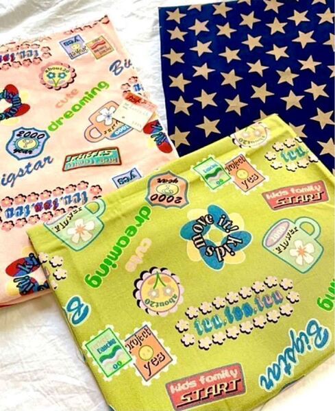 【可愛い♪ポップ柄 はぎれset】カットクロス/オックス生地/ハンドメイド/ハギレセット/幼稚園小学校/プリント柄/巾着 オックス