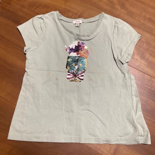 エニィファム スパンコール 半袖Tシャツ Tシャツ 半袖 キッズ 女の子 トップス 130