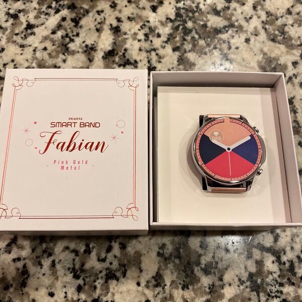 Fabian スマートバンド ピンクゴールドメタル スマートウォッチ