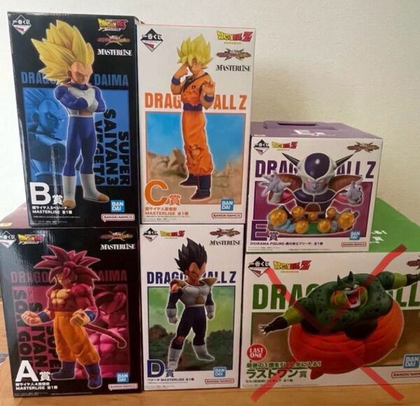 一番くじ ドラゴンボールZ A賞 B賞 C賞 D賞 E賞フィギュア (5種セット)