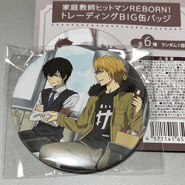 家庭教師ヒットマンREBORN! リボーントレーディング BIG 缶バッジ 75mm 雲雀恭弥 ディーノ