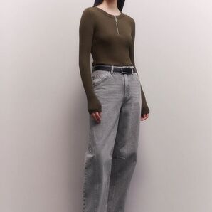 【新品・タグ付き】バレルレッグデニム