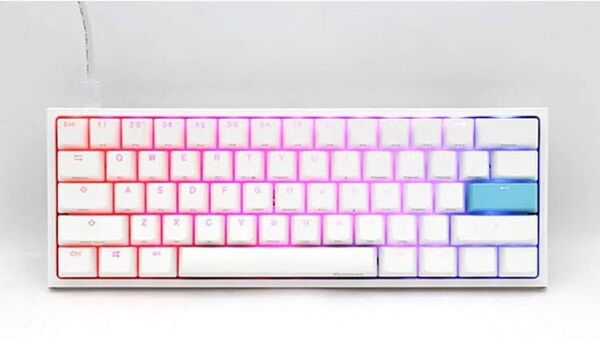 Ducky One 2 Mini Pure White RGB60% version silver軸