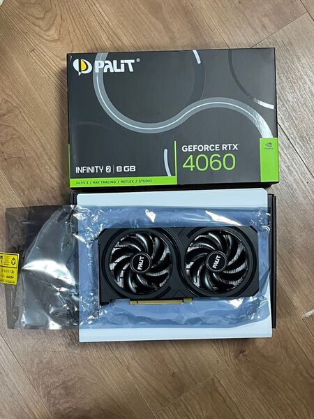 送料無料 Palit GeForce RTX4060 8GB GDDR6 8ピン 115W 約3ヶ月使用 超美品中古