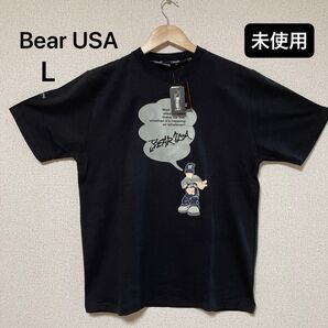 Bear USA/プリントTシャツ/L
