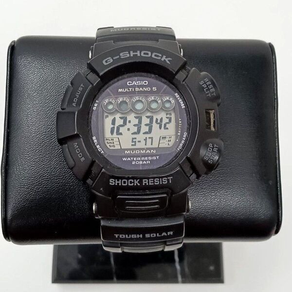 カシオ CASIO ブラック G-SHOCK MUDMAN 腕時計 電波ソーラー ジーショック GW-9000
