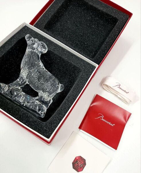 Baccarat バカラ 干支 コレクション 未 羊 クリスタルガラス オブジェ