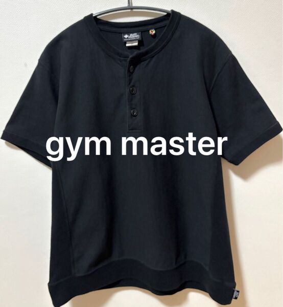 gym master ジムマスター ヘンリーネック ハーフボタンTシャツ リバースウィーブタイプボディ 状態良好