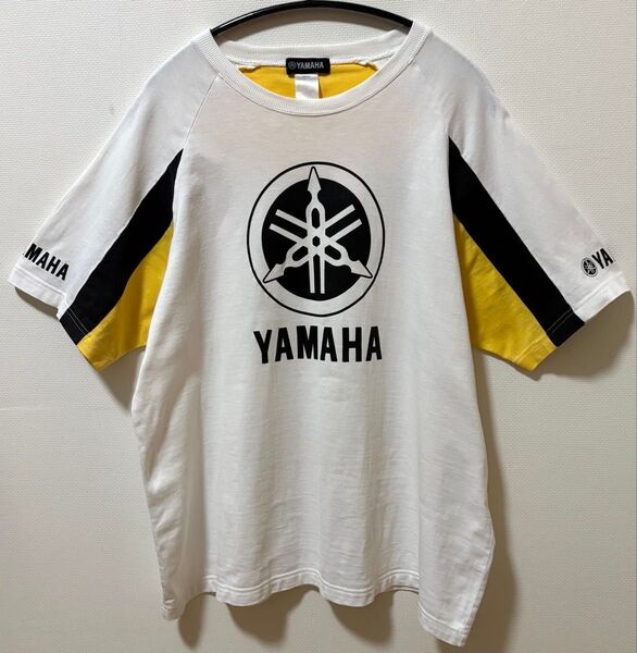 90s 90年代 YAMAHA ヤマハ フロントビッグロゴTシャツ ラグラン仕様