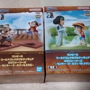 ワンピース ワールドコレクタブルフィギュア ログストーリーズ ルフィ& エネル ルフィVSクザン