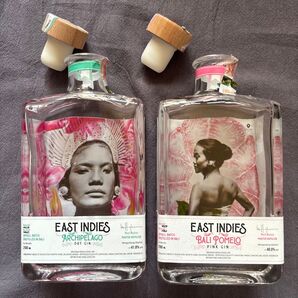 空き瓶 EAST INDIES ジン 200ml 2本セット