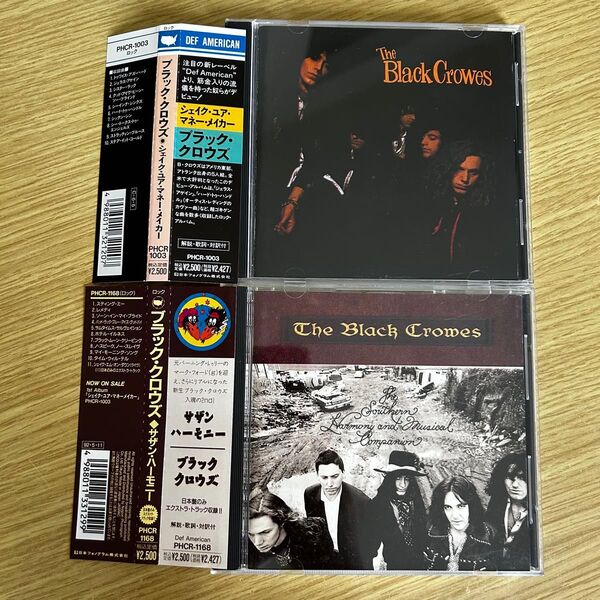 ブラック・クロウズ THE BLACK CROWES 初期アルバム日本盤帯付CD2枚セット