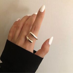 NO.14【フリー/シルバー】シルバー925 S925 真鍮 大人可愛い リング 指輪 幅広 韓国アクセサリー デザインリング